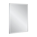 Crosswater MPRO miroir – 80 x 60 cm – LED directe tout autour – Aluminium brossé (argent) SW487358