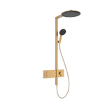 Hansgrohe Raindance Alive ensemble de douche pluie apparent – douche de tête Ø 30 cm – barre de douche – bronze brossé – 2 jets SW1388386