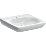 Geberit 300 Comfort wastafel - 55cm - 1 kraangat - zonder overloop - wit SW417754