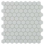 By goof mosaïque hexagonale gris clair 29.5x29.5cm carreau de mur mosaïque gris mat SW727422