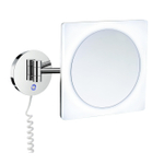Smedbo Outline Miroir grossissant rotatif avec éclairage à DEL, double éclairage chromé SW421749