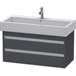 Duravit Ketho Meuble sous-lavabo avec 2 tiroirs 95x44x41cm pour Vero 045410 graphite 0280190