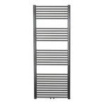 Sanicare Design Radiator - 160x60cm - 1056W - recht - midden aansluiting - gunmetal (antraciet) SW1000686