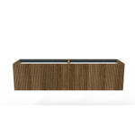 Arcqua Ridge Meuble sous lavabo - 90x45.5x45cm - 1 tiroir - push to open - mdf plaqué - chêne café SW909458