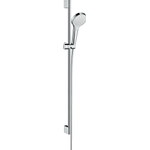 Hansgrohe Croma Select S glijstangset met Croma Select S 1jet handdouche EcoSmart 90cm met Isiflex`B doucheslang 160cm wit/chroom 0605306