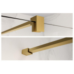 Fortifura Galeria inloopdouche verlengde stabilisatiestang 200cm los incl.bevestigingsmaterialen - PVD - geborsteld messing (goud) SW927770