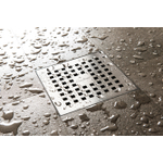 Easy Drain Aqua quattro siphon de sol ABS 15x15cm horizontal diamètre 4cm GA23698