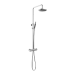 Hotbath Cobber Thermostatische regendoucheset - met 20cm ronde hoofddouche staafhanddouche - hoogglans chroom SW74485