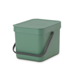 Brabantia Sort & Go Afvalemmer - 6 liter - met beugel - fir green SW523954