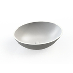 Arcqua Prince vasque 49x34cm ovale marbre coulé mat blanc SW538253