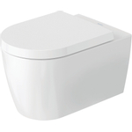 Duravit Me by starck Starck Me wandcloset - diepspoel - spoelrandloos - met hygieneglaze - 37x57cm - met verdekte bevestiging - rimless - mat wit SW358222