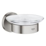 Grohe Essentials Zeepschaal - met houder - wandmontage - Supersteel (RVS) SW97631