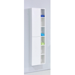 Best Design Huza Colonne salle de bain 170x40x30cm gauche et droite avec amortisseur MDF blanc brillant SW28121