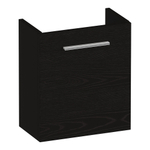 BRAUER Trust meuble sous lave-mains - 40x45x22cm - porte ouverture à gauche - hors poignée rapportée - Timber Black SW1203820