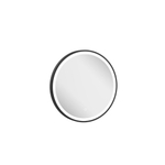 Crosswater Infinity Spiegel - met verlichting - rond - 50cm - mat zwart SW1026396