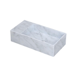 INK Versus lave-mains - 36x18x9cm - marbre - vasque à droite - trou de robinet à gauche - blanc mat SW692955
