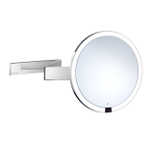 Smedbo Outline Vergrotingsspiegel draaibaar wandmodel LED diameter 20cm 7x USB Chroom SW724513