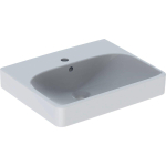 Geberit Smyle lave-mains 50cm 1 trou de robinet avec trop-plein blanc SW422335