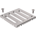 Geberit grille 8x8cm pour siphon de douche verrouillable inox GA10710