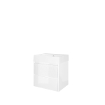 Proline loft ensemble de meubles de salle de bains 60x46x62cm meuble symétrique blanc brillant avec 1 trou pour robinetterie porcelaine blanc brillant SW349579