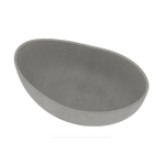 Ideavit IDEA.SENSE-D5 vrijstaandbad - 160x97,5x58cm - anti-kras - nano-coating - inclusief pop-up afvoer - Beton D5 SW1079972