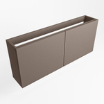 Mondiaz FOWY fonteinonderkast - 120x22x50cm - 2 deuren - push to open - softclose - Smoke SW1016968