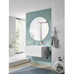 Emco Round Glashouder - met glas - wandmontage - chroom/kristal helder glas SW452871