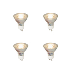 Luedd Lampe LED - lot de 4 - GU10 - 5W - 3000K - 450LM - à intensité réglable SW1211307