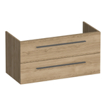 BRAUER Trust wastafelonderkast 100 excl. opbouwgrepen 2 softclose lades en 1 sifon uitsparing - Sunlit SW1203876