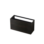 INK Wastafelonderkast - 120x45x65cm - 2 lades - push to open - met rechte opdekfronten - MFC - Intens eiken SW493830