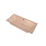 Xens Kristal baignoire à encastrer rectangulaire sans vidage à insérer au centre avec trou de trop-plein 280 litres 180x80x48/55cm acrylique bahama SW378282