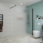 Fortifura Galeria inloopdouche - 160x200cm - glas - wandarm - mat zwart SW876796
