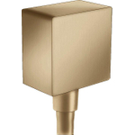 Hansgrohe Fixfit Square muuraansluitbocht - met terugslagklep - geborsteld brons SW358906