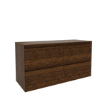 Saniclass Holz Pure Badkamermeubelset - 120x45x60cm - 4 lades - topblad - Walnut pure SW1436774