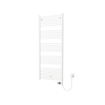 Plieger Elba Electrical Elektrische Designradiator - 146.2x50cm - met thermostaat - 700w - wit SW1221754