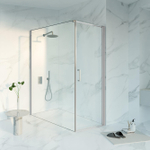 Fortifura Galeria Cabine de douche - 70x180x200 - Verre de sécurité profilé - anticalcaire - inox PVD SW1446159
