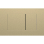 Geberit Sigma40 plaque de commande - rinçage à 2 touches - extra plat - boutons carrés - inox - laiton brossé (or) SW1237054