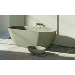 Riho Bilbao Baignoire îlot - 170x80cm - solid surface - Moss Green (vert) SW956564