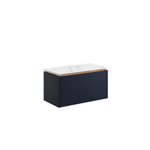Crosswater Mada Wastafelonderkast - 70x36x32.5cm - 1 lade - mdf - Indigo - indigo blue (blauw) SW928158