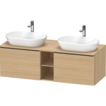 Duravit D-neo Meuble sous vasque 140x55x45.9cm 2 tiroirs Chêne naturel mat SW641417