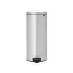 Brabantia NewIcon Poubelle à pédale - 30 litres - seau intérieur en plastique - metallic grey SW1117483