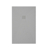 ZEZA Grade Receveur de douche- 100x100cm - antidérapant - antibactérien - en marbre minéral - carré - mat perla (gris clair) SW1152890