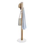 Umbra Flapper porte-serviettes 40x40x168cm Bois d'hévéa Blanc/naturel SW539582