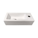 Best Design Farnetta lave-mains Droit 37x18x9cm blanc mat SW279975