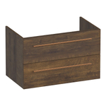 BRAUER Trust wastafelonderkast 80 excl. opbouwgrepen 2 softclose lades en 1 sifon uitsparing - Grove SW1204052