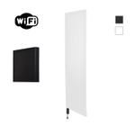 Sanicare HVW Denso Elektrische Radiator - 180x40cm - 948W - wifi - thermostaat - zwart - linksonder - mat wit SW1000749