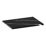 BRAUER Mirage topblad 60x46x2cm - marmerlook - composiet - Nero Marquina SW721348