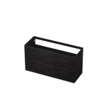INK P2o Wastafelonderkast - 120x45x65cm - 2 lades - push to open - met rechte opdekfronten - MFC - Houtskool eiken SW207456