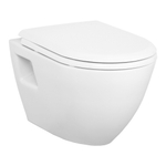 Creavit Design Hangend Toilet - 35.3x50.2cm - RVS Bidetsproeier - wit SW1152745