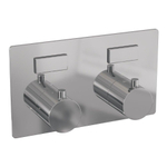 BRAUER Chrome Edition - 2 fonctions - mitigeur thermostatique encastré - avec corps d'encastrement - boutons-poussoirs - parties encastrées/apparentes - chrome SW925524